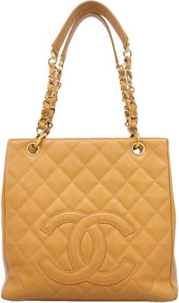 Chanel Brown Grained Calfskin Tote Bag (Pre-Owned)