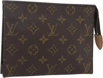 Louis Vuitton Pre-owned Clutches, female, Brown, Size: ONE SIZE Pre-owned Vintage Canvas Clutch