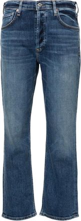 Citizens Of Humanity Blue Jolene High-rise Slim-cut Jeans
