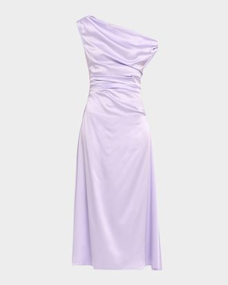 Staud Phare Silk Midi Dress