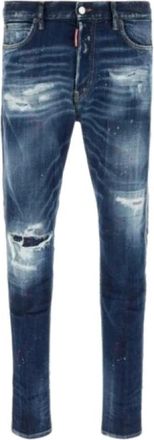 Dsquared2 Heren, Jeans, Blauw, Maat: 2XL Katoen