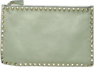 Valentino Pre-owned Rockstud Garavani Clutch Bag in Pelle - - Pre-owned - Donna - Verde - ONE SIZE