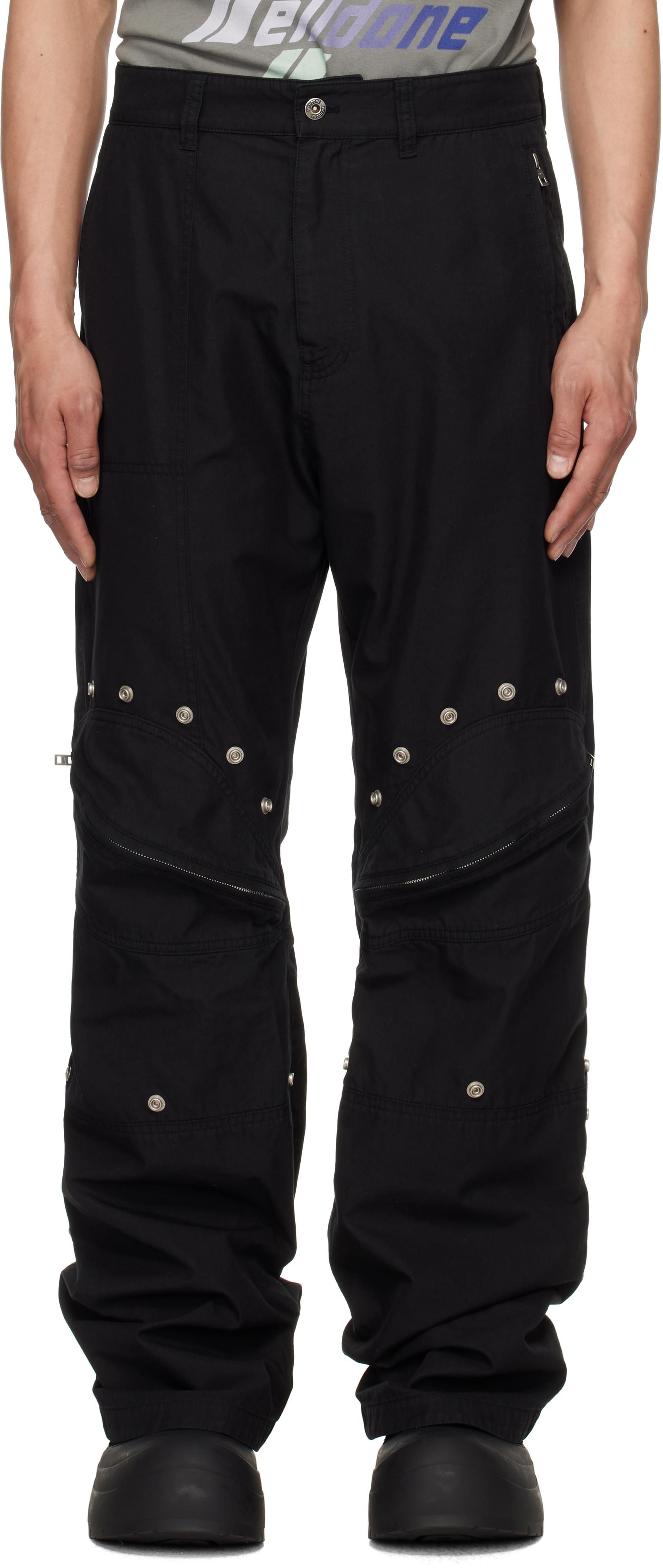 【関税込み】We11done ブラック ペイント ラウンジパンツ N.HOOLYWOOD - EXCHANGE SERVICE PANTS PANTS （BLACK