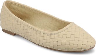 Journee Collection Savannah Woven Flat in Beige at Nordstrom Rack, Size 8.5
