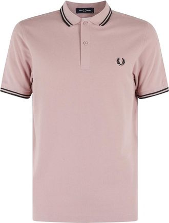 Comme Des Gar&ccedil;ons Rose Polo Shirt met Energie Slogan - Heren - Polos - Roze - M - Katoen - Tops