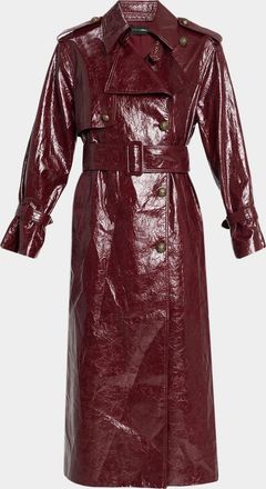 Kobi Halperin Rose Coated Longline Coat