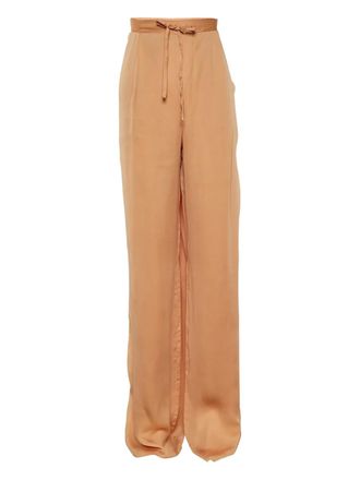 Bottega Veneta tie-waist trousers - Orange