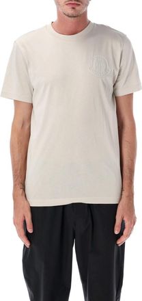 Moncler Light Grey Crew Neck T-Shirt