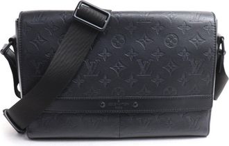 Louis Vuitton Black Monogram Shadow Shoulder Bag (Pre-Owned)