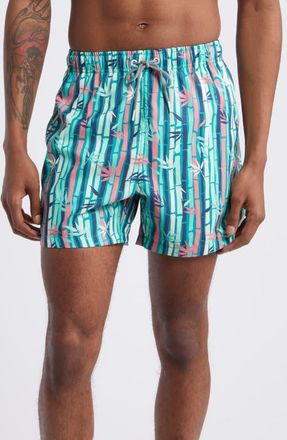 Boardies Bambusa Mid Length Swim Trunks in Multi at Nordstrom, Size X-Large