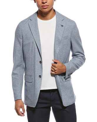 Canali Knit Textured Blazer