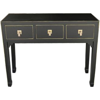 Wanderlust Deco Recibidor De Madera De 3 Cajones 95x26x78