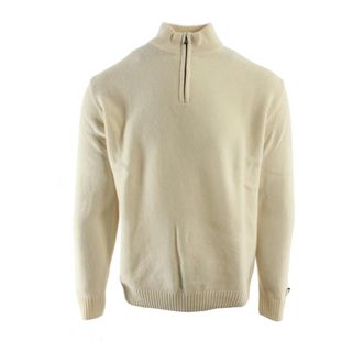 Paul & Shark Paul & Shark, V-neck Knitwear, male, Beige, Size: L Knit Sweater