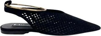 Jil Sander Sling Back - Dames - Ballerinas - Zwart - 39 EU - Leer - Schoenen