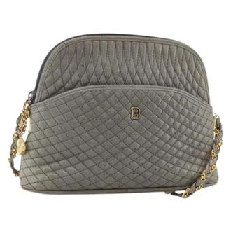 Bally Pre-owned Leren Schoudertas - Dames - Pre-owned - Grijs - Maat: ONE Size Leer