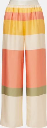 Eres Lollipop silk twill wide-leg pants