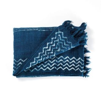 Oresteluchetta Manta azul 100% algod&oacute;n cm. 180 x 125
