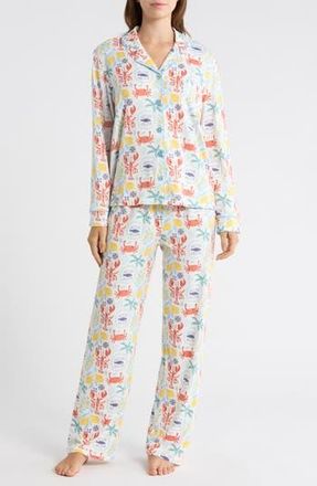PJ Salvage Cloud Jersey Pajamas in Ivory at Nordstrom Rack, Size X-Large