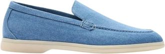 Scarosso Ludovica Loafers - Dames - Loafers - Blauw - 36 EU - Leer - Schoenen