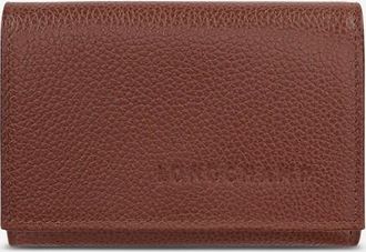 Longchamp Rechteckiger Geldbeutel aus genarbtem Leder Le Foulonné