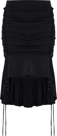 Charlotte Knowles Knwls - Asymmetrische Rok CU - Dames - Rokken - Zwart - Maat: M Polyamide