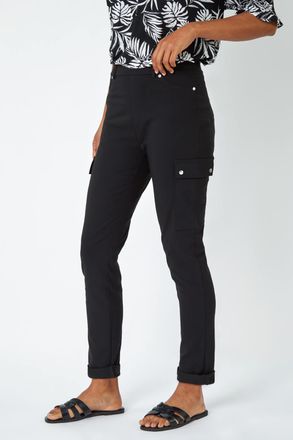 Roman Turn Up Stretch Cargo Trousers