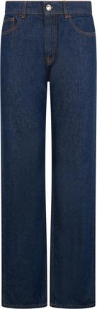 Moorer Donkerblauwe spijkerbroek - Dames - Regular Fit Jeans - Blauw - W27 - Katoen - Jeans