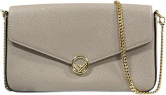Fendi Pre-owned Cross Body Bags, female, Beige, Size: ONE SIZE Pre-owned Vintage Cross Body Bag