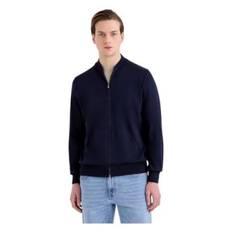 FILIPPO DE LAURENTIIS Zip-throughs, male, Blue, Size: 2XL Bomber Jacket
