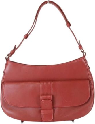 Loewe Pre-owned Shoulder Bag - Dames - Vintage Schoudertas - Rood - ONE Size - Leer - Vintage