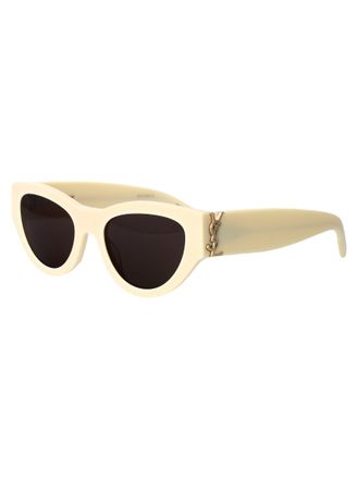 Saint Laurent Womens Sunglasses Slm94 Ivory-Black Acetate Ivory-Ivory-Black Ivory/ivory/black