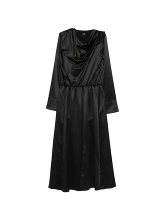 Pinko Maite cowl-neck split dress - women - Polyester - 44 - Black