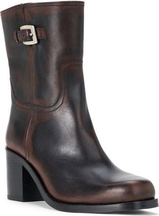 Staud Brooklyn Leather Ankle Boot in Espresso Distressed at Nordstrom, Size 40.5