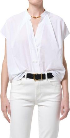 Citizens Of Humanity Penelope Cotton Button-Up Shirt in White at Nordstrom, Size X-Large