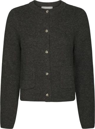 Neo Noir Gebreide Cardigan - Dames - Vesten - Grijs - S - Truien & Vesten