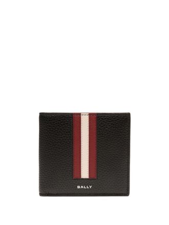 Bally logo-stamp leather wallet - Black