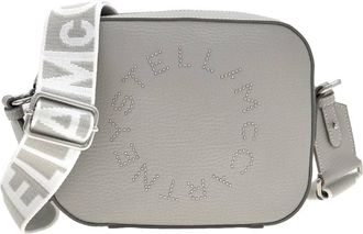 Stella McCartney Grey Logo Camera Crossbody Bag