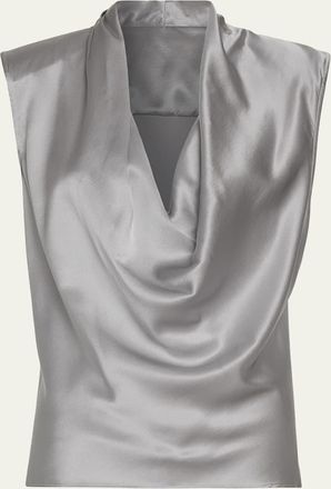 Ramy Brook Gregory Cowl-Neck Silk Blouse