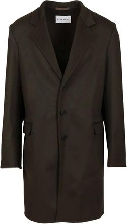 Givenchy Jassen, Heren, Groen, L, Wol, Regular Fit Double Face 3Bt Jas