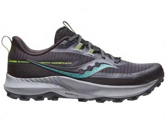 Saucony Mens Peregrine 13 Running Shoes In Wood/fossil