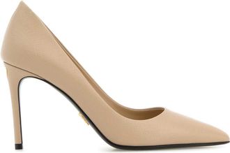 Prada Sand Leather Pumps