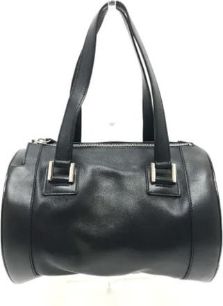 Bulgari Tweedehands leren handtassen - Dames - Vintage Handtas - Zwart - ONE Size - Leer - Vintage