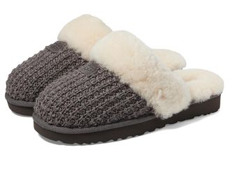 UGG Cozy Knit Slipper Womens Slippers New Charcoal : 10 B - Medium, Sheepskin/Textile