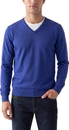 N.Peal N. PEAL Conduit Fine Gauge Cashmere & Silk-Blend V-Neck Sweater