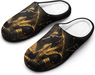 Generic God Ancient Egyptian Pyramids Womens Slippers Winter Warm House Shoes Indoor Outdoor Hotel Slipper