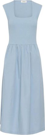 Soaked In Luxury Simone Phoebe Jurk - Dames - Casual kleedjes - Blauw - S - Katoen - Kleedjes