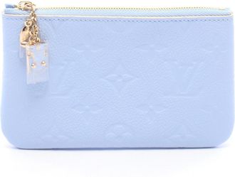 Louis Vuitton Blue Monogram Empreinte Pouch (Pre-Owned)
