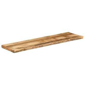 Berkfield Home Table Top Live Edge 180x40x2.5 cm Solid Wood Rough Mango in Brown