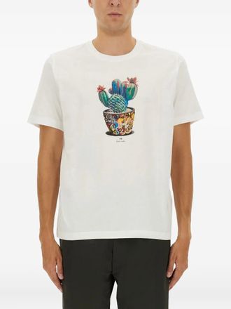 Paul Smith T-shirt met print en korte mouwen - Wit