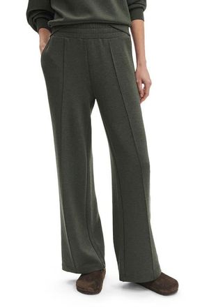 Varley The Wide Leg 30-Inch Pants in Olive Marl at Nordstrom, Size Small